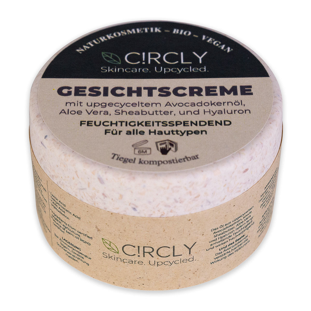 C!RCLY Gesichtscreme mit Avocado, Aloe Vera, Sheabutter und Hyaluron