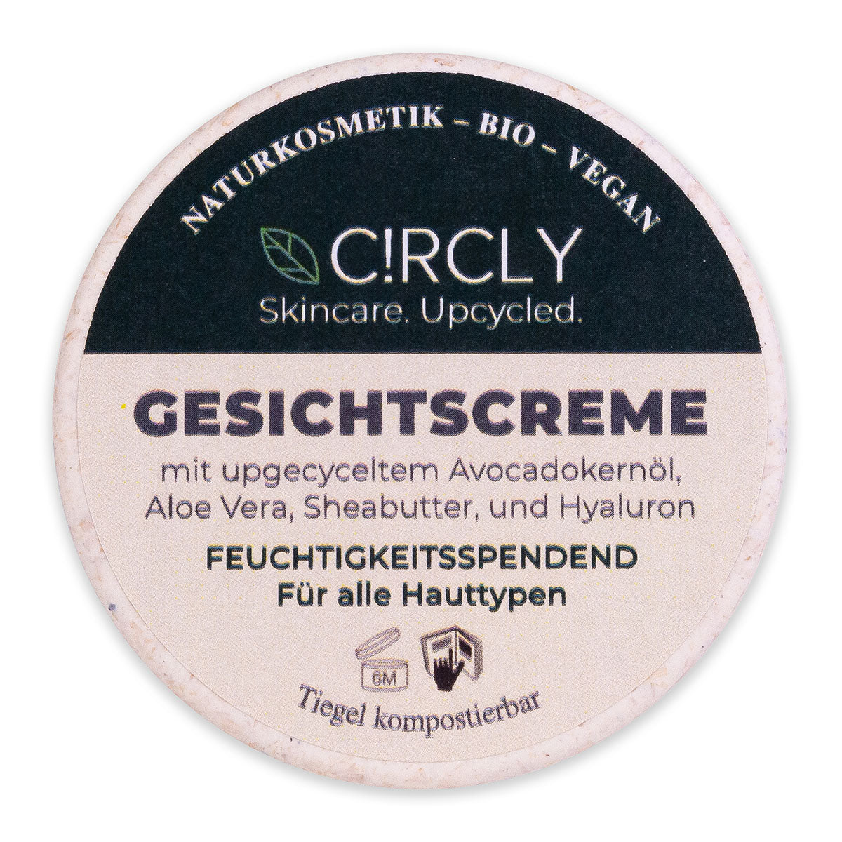 C!RCLY Gesichtscreme mit Avocado, Aloe Vera, Sheabutter und Hyaluron