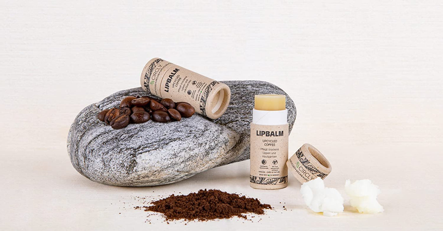 C!RCLY Lippenpflegestift upgecyceltem Kaffeeöl, Kokosöl Sheabutter