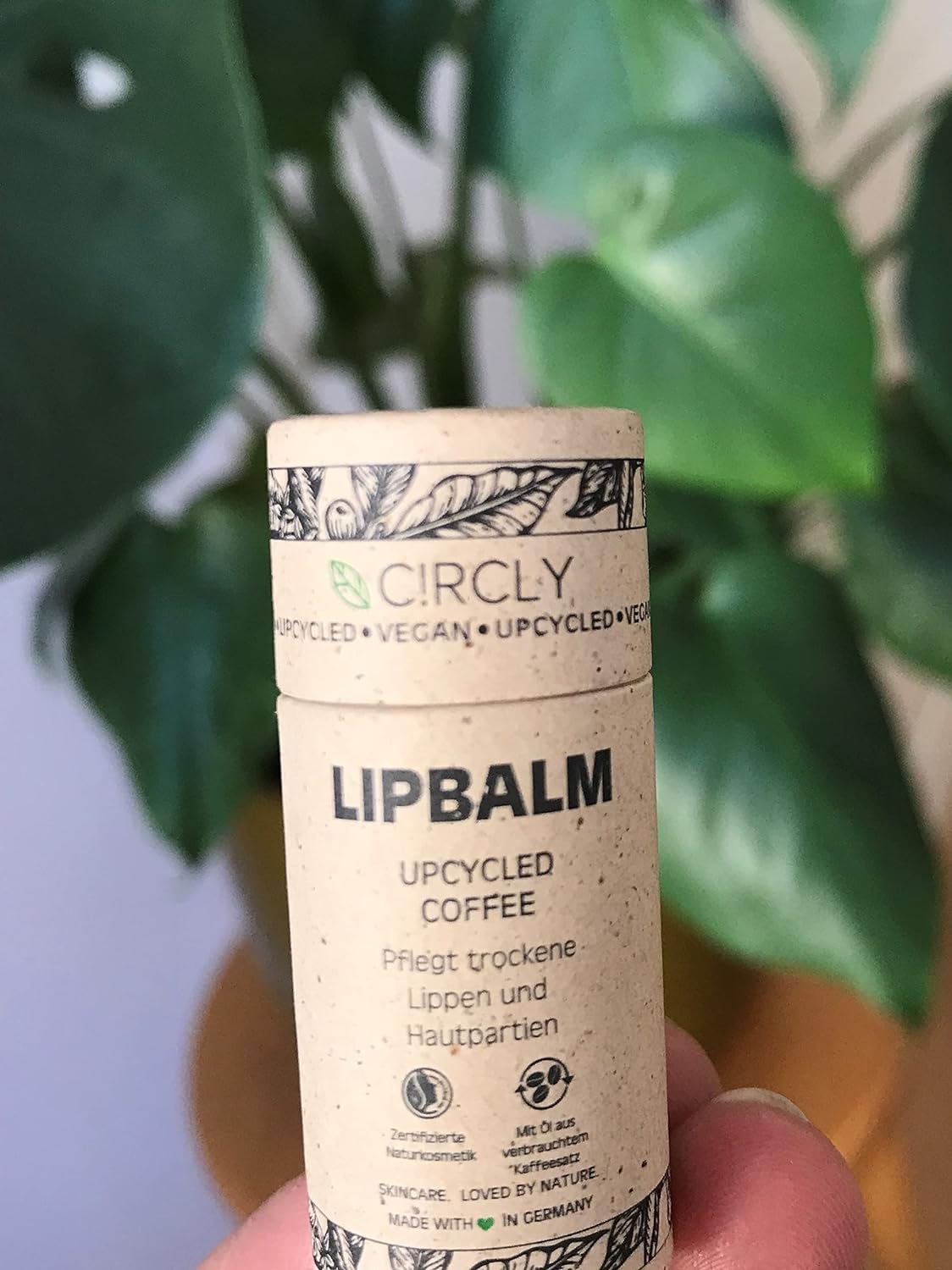 C!RCLY Lippenpflegestift upgecyceltem Kaffeeöl, Kokosöl Sheabutter