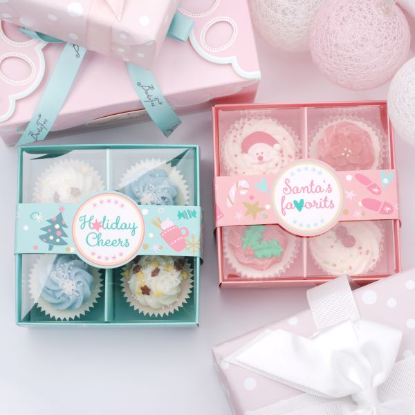Badefee Badepralinen 4er Geschenkset Holiday Cheers