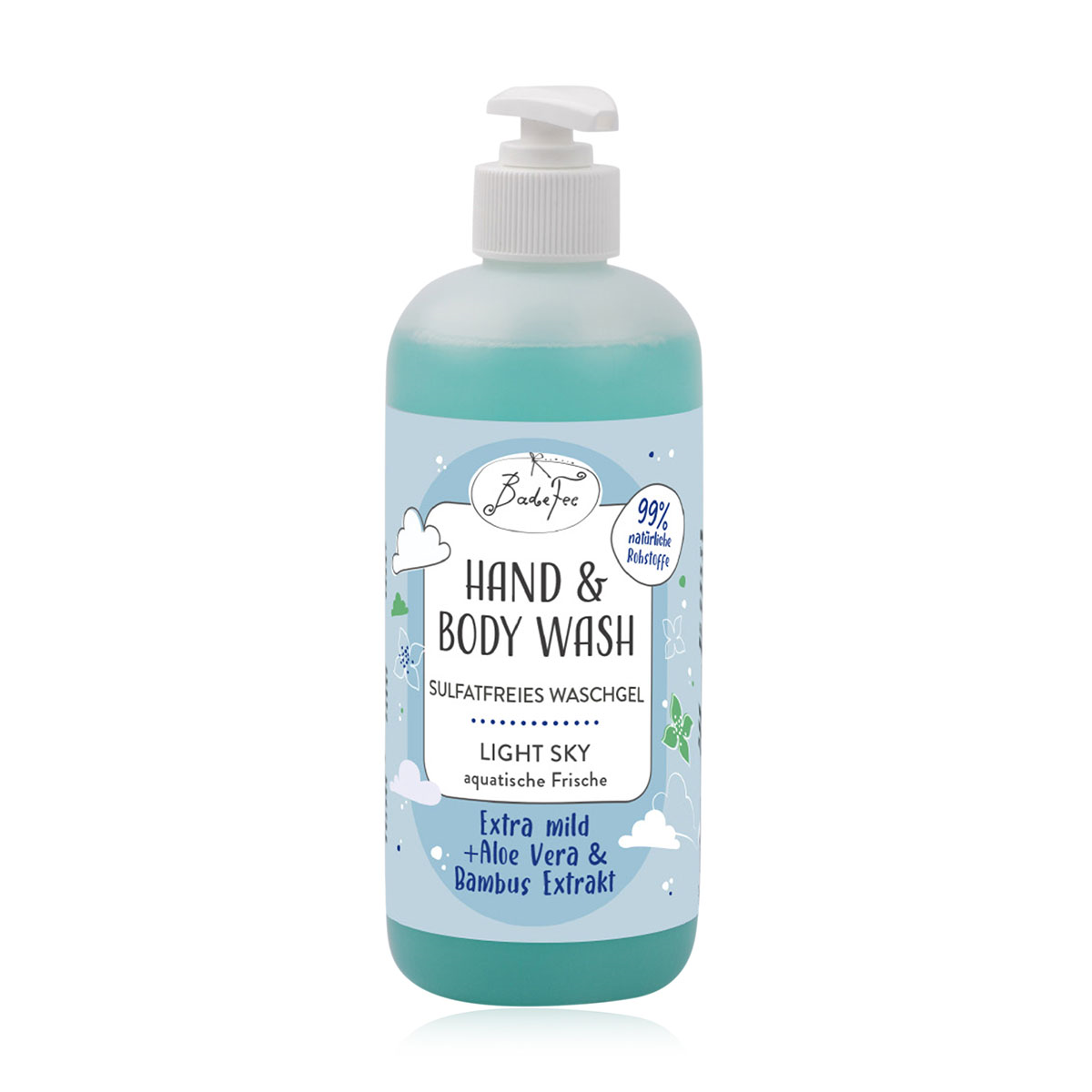 Badefee Sulfatfreie Hand & Body Wash "Light Sky"