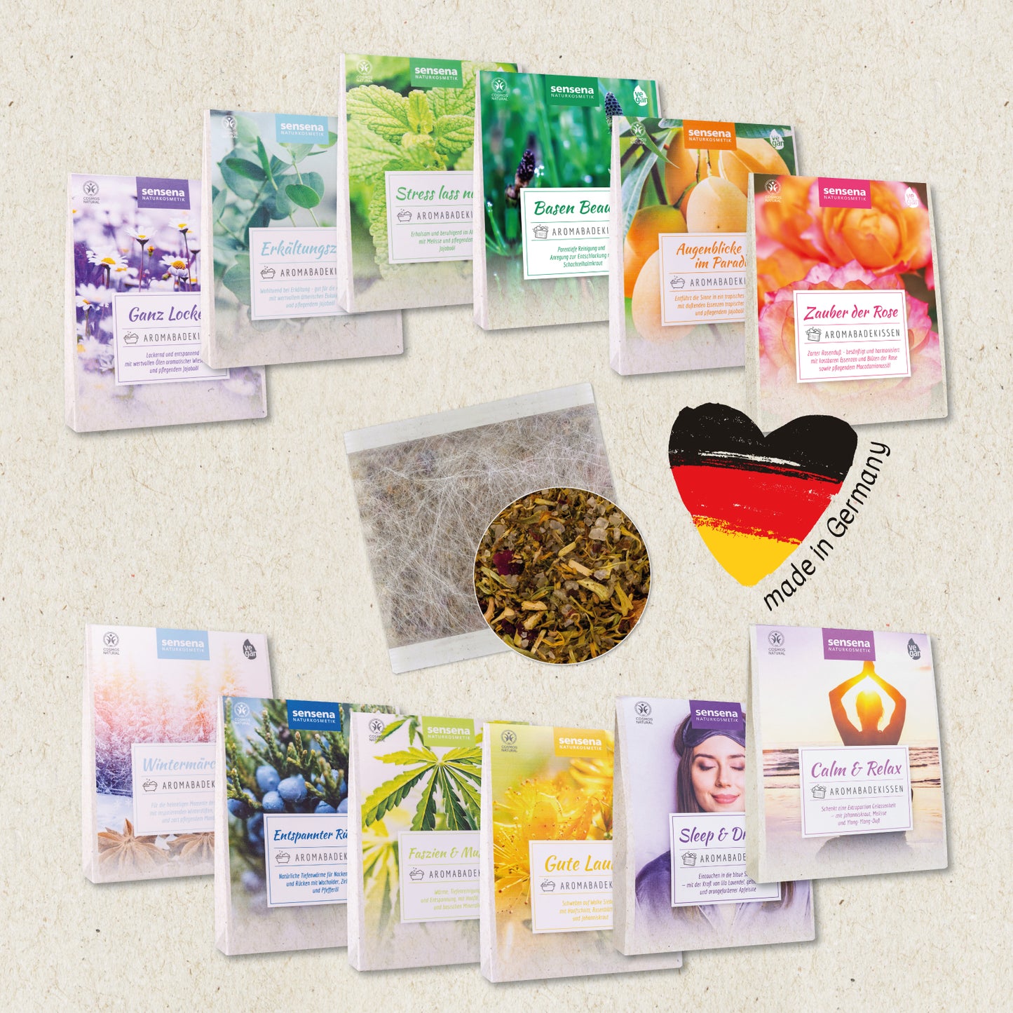 Sensena Aromabadekissen, Big MIX 12 Stück