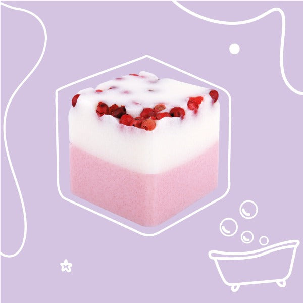 BadeWürfel Rhabarber-Erdbeere