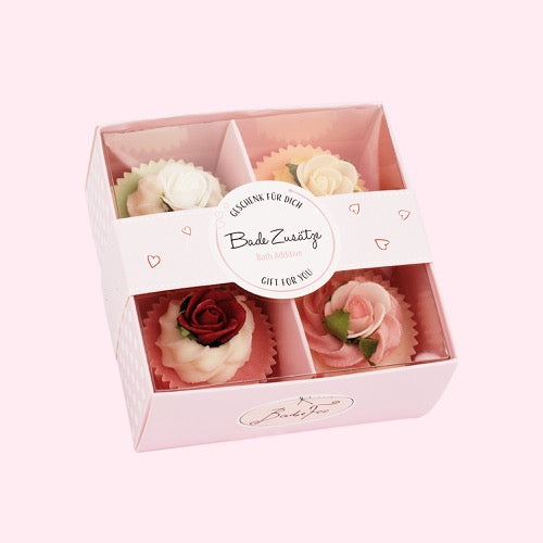 Badefee 4er Badepralinen Geschenkset - Colour Bouquet