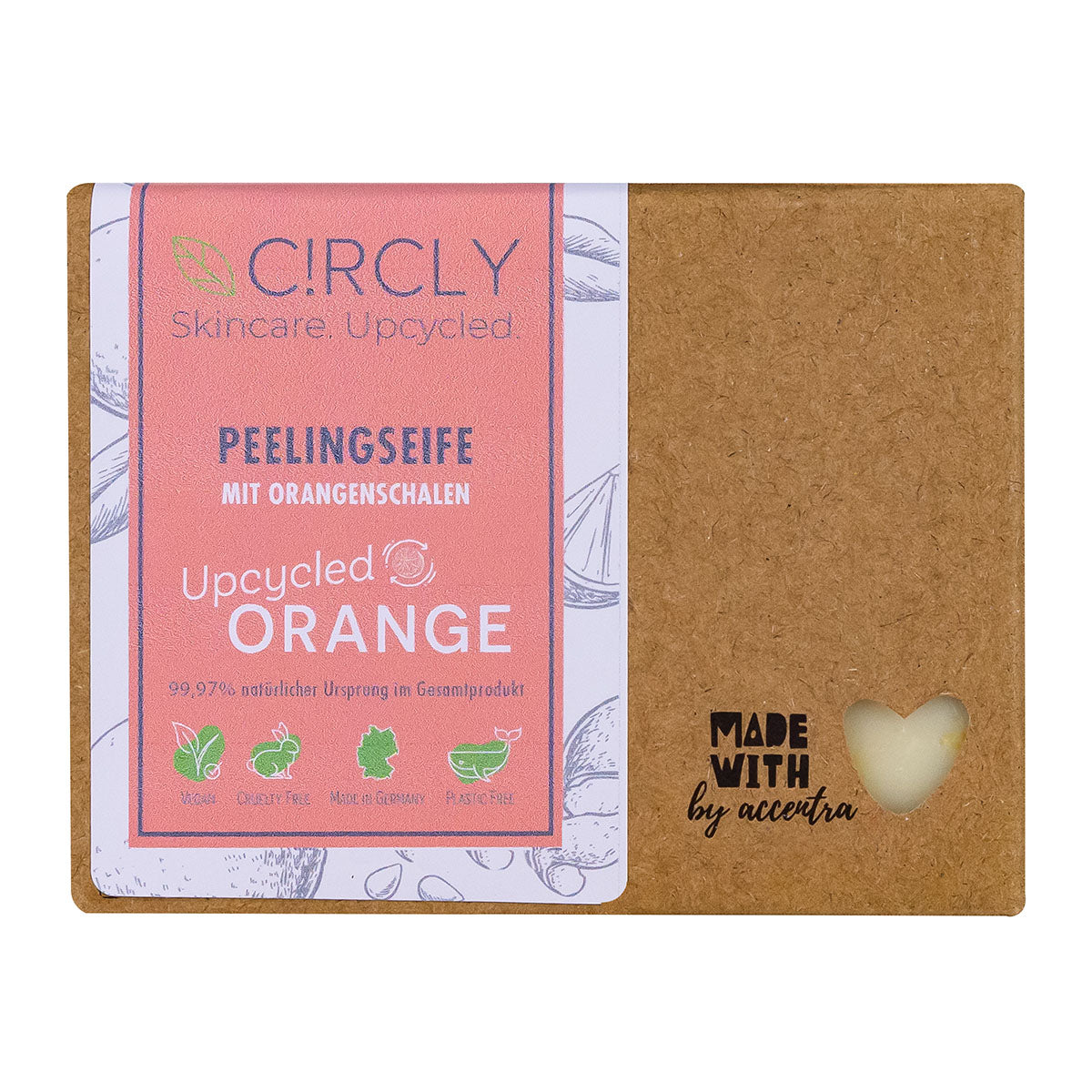 C!RCLY Orangenseife mit Peelingeffekt