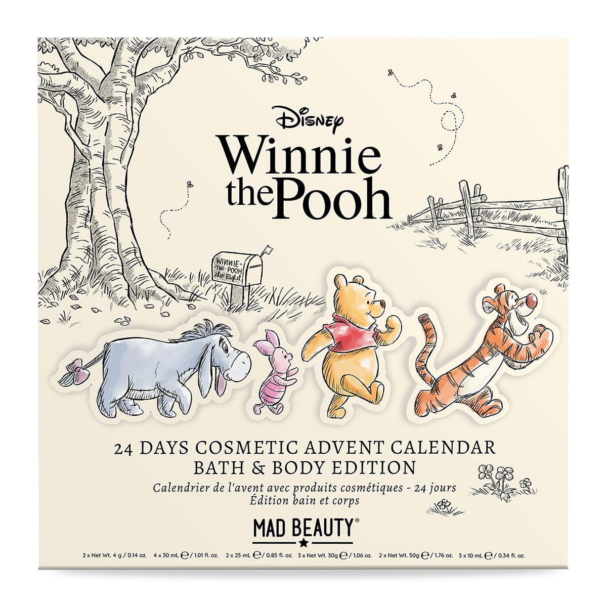 Mad Beauty Adventskalender WINNIE THE POOH in aufklappbarer Box