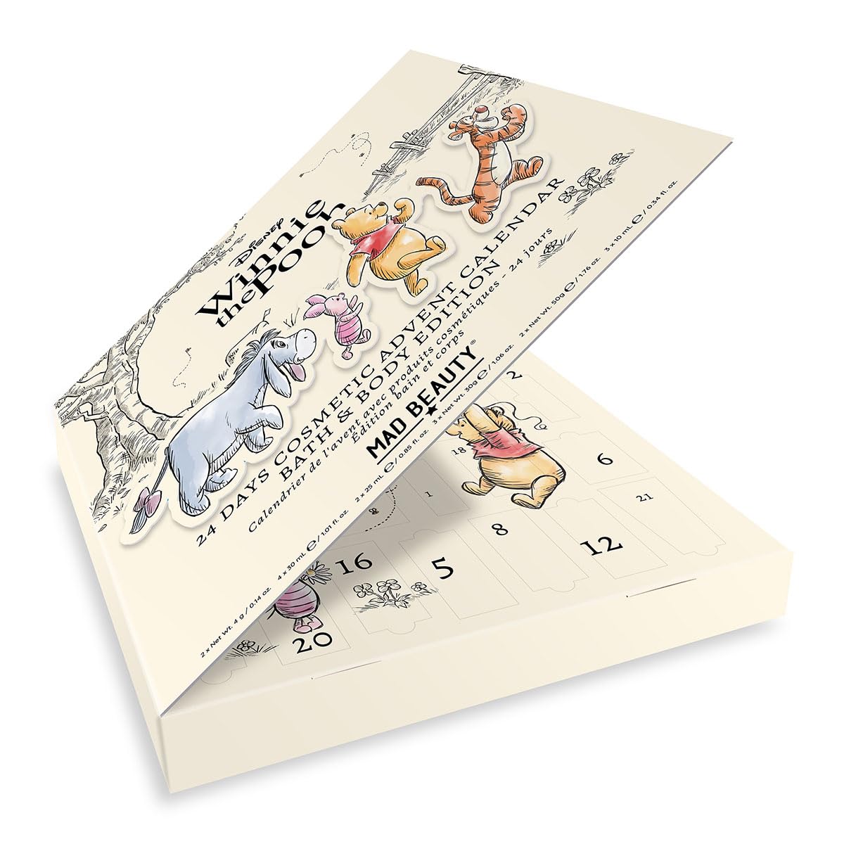 Mad Beauty Adventskalender WINNIE THE POOH in aufklappbarer Box