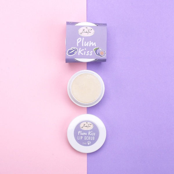 Badefee Lippenpeeling Plum Kiss  mit Bienenwachs, Zucker & natürlichem Duft, mikroplastikfrei