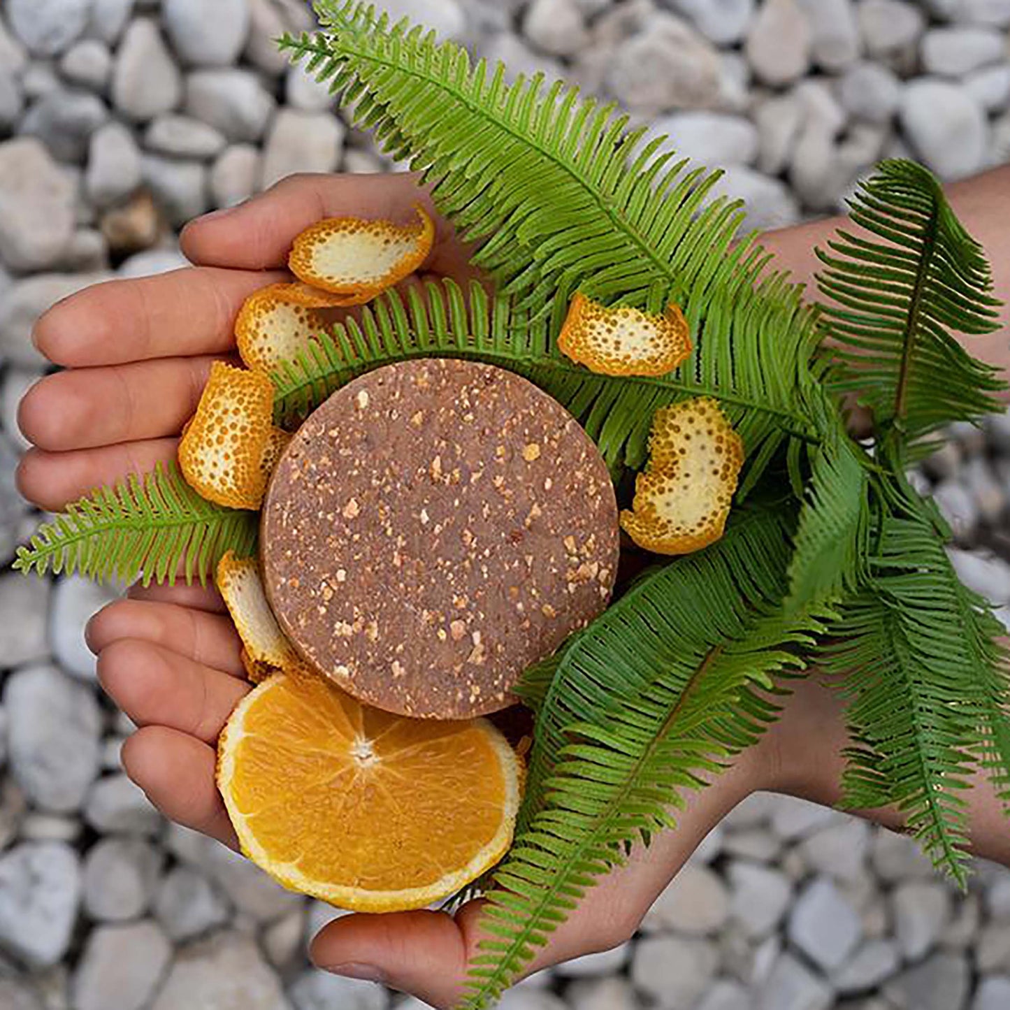 Orangenseife mit Peelingeffekt